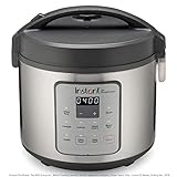 Instant Zest Rice Cooker, Grain Maker, and Steamer, 20 Cups, Cooks White Rice, Brown Rice, Quinoa, and Oatmeal