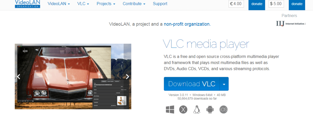 1. VLC Media Player