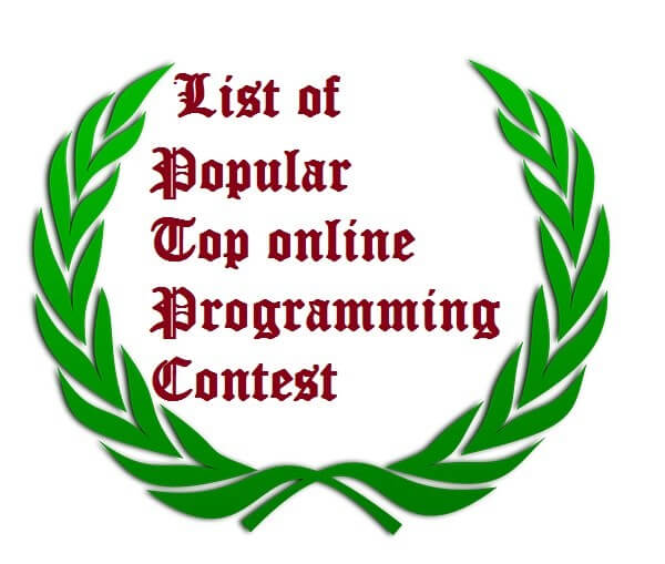 List of Popular Top 15 online Programming Contest