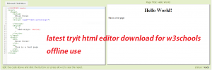 latest tryit html editor download for w3schools offline {exe ...