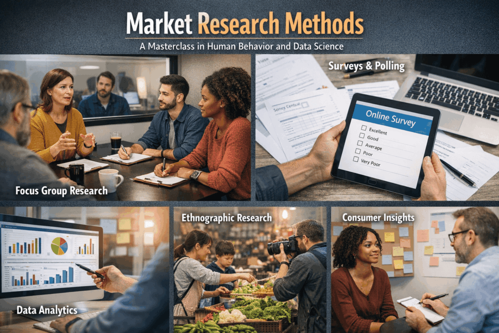 7 Proven Market Research Methods: The Masterclass in Human Behavior