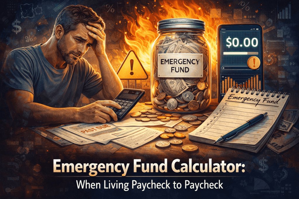 emergency fund calculator, what is an emergency fund, how to build an emergency fund, emergency fund for beginners, financial planning tips