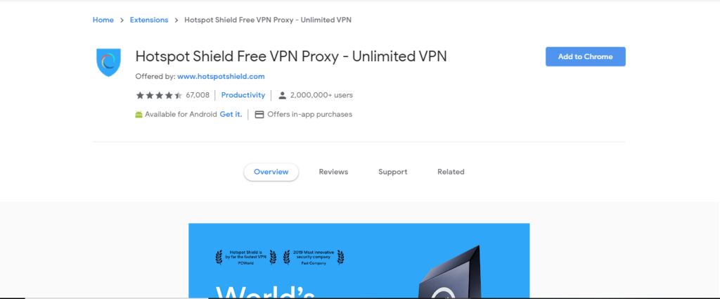3. Hotspot Shield Free VPN Proxy