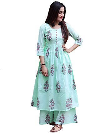 Printed kurti with pallazos