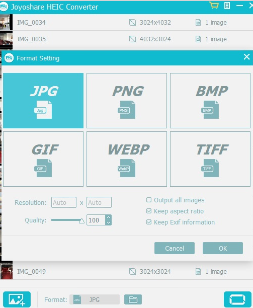 Joyoshare HEIC Converter for Windows pic 3