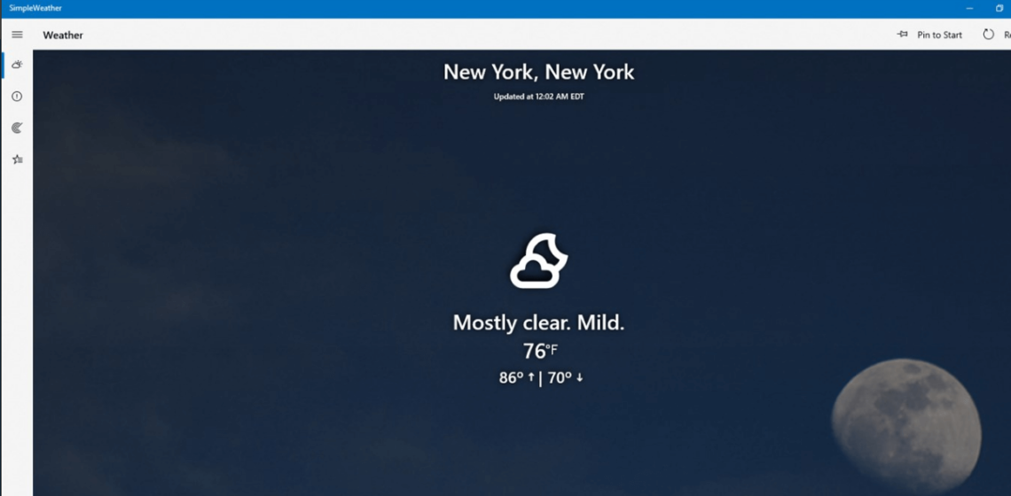 best free weather apps for laptops