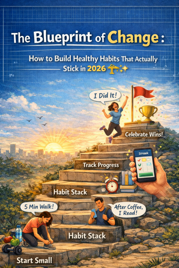 The Blueprint of Change: How to Build Healthy Habits That Actually Stick in 2026 🏗️✨