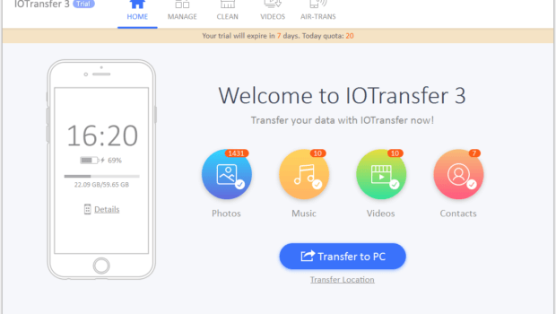 IoTransfer 3 – Transfer Music From Ios Device To Window PC