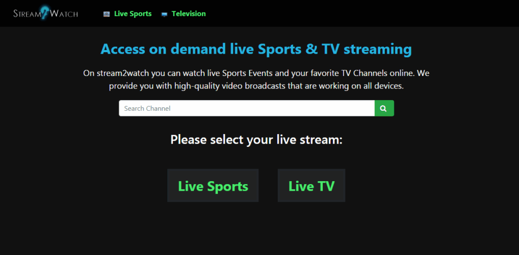 Stream2watch Live Sports and Streams Online TV & Alternatives (2020)