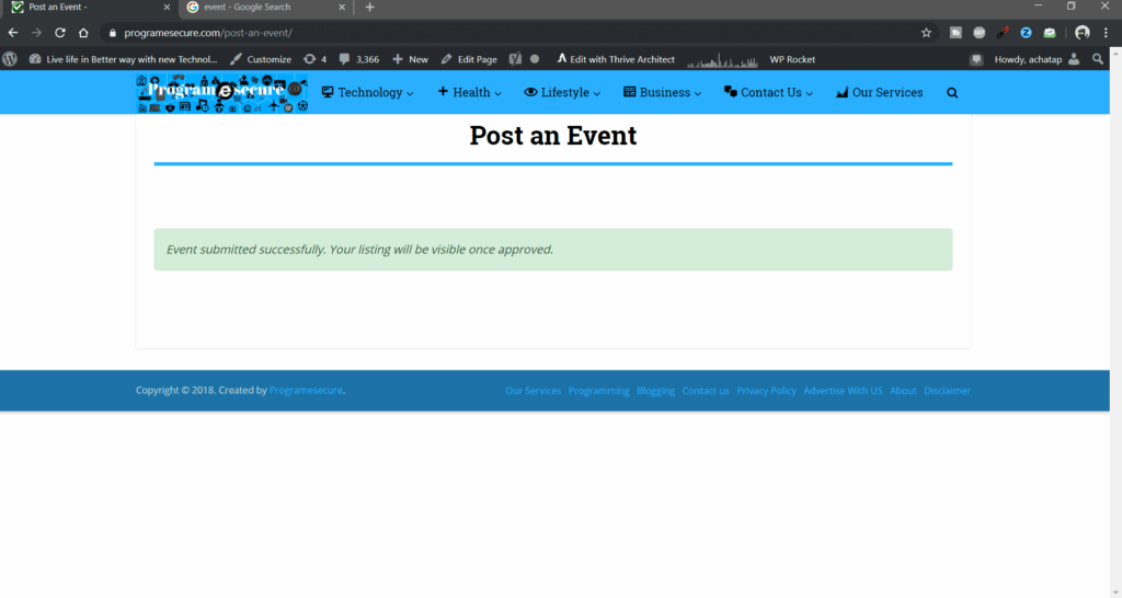 WP Event Manager: Complete Guide and how to use it step 5