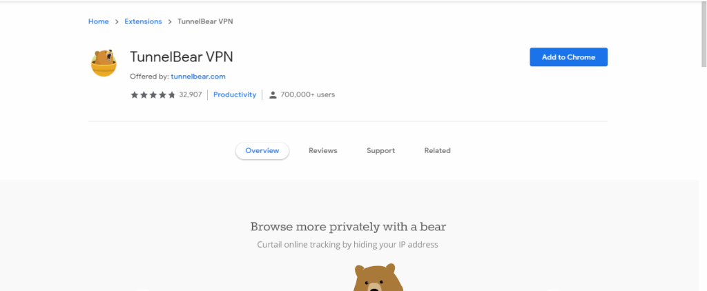 9. TunnelBear VPN