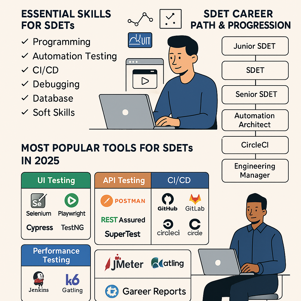 The Ultimate Career Guide to Becoming an SDET in 2025: Skills, Tools, and Growth Path