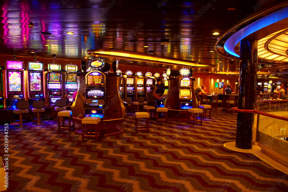 Slot machines of the casino